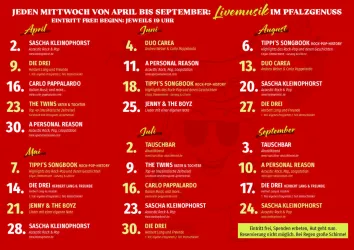 Livemusik Programm