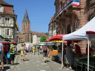 Wochenmarkt in Weißenburg (© Helga Fuhrmann)