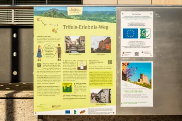 Tafel Start Stadt TrifelsErlebnisWeg (© Verein SÜW Annweiler e.V., Dominik Ketz)