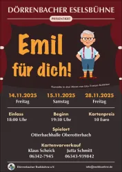 Plakat Theater Emil für dich (© Dörrenbacher Eselsbühne e.V.)