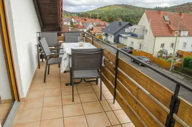 Balkon der Fewo im OG - Urlaubsdomizil Uhrig