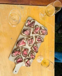 Essen mit Weine