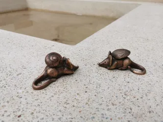 Symbolisierung Partnergemeinden Pellworm (© Büro für Tourismus Maikammer)