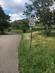 Reisemobil-Hinweis-Schild (© Büro für Tourismus Maikammer)