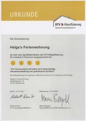 Urkunde Fewo 2021