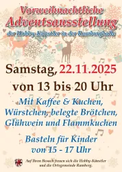 Plakat Adventsausstellung (© Ortsgemeinde Ramberg)
