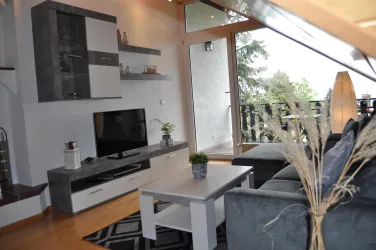 Wohnzimmer mit Wohnwand