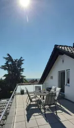 Terrasse mit Blick zur Rheinebene
