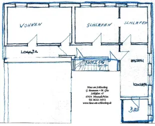 Grundriss der Ferienwohnung