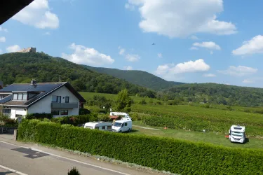 Blick zum Hambacher Schloß