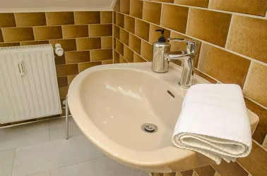 Bad mit Dusche / WC - Fewo im DG