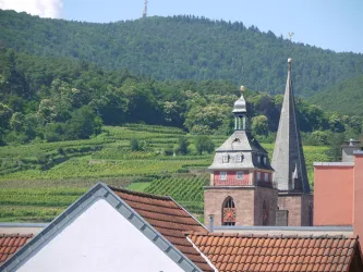 Blick zur Stiftskirche