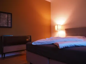 Schlafbereich Kathl mit Boxspringbett