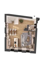 Grundriss Wohnbereich