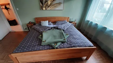 grünes Schlafzimmer