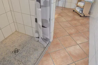 Dusche mit ebenerdigem Einstieg