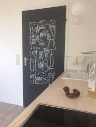 Tür zum Badezimmer