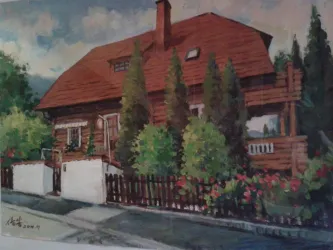 Haus gemalt