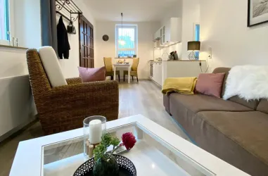 Wohnen Blick in Küche