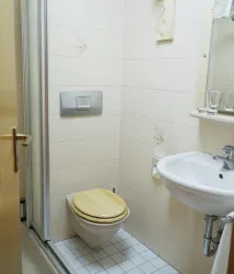 Bad mit Dusche Zimmer 2 (© Landgasthof Zickler)