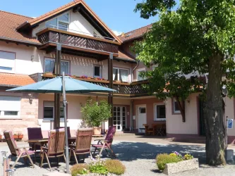 Birnbaumhof - Innenhof mit gemütlichen Sitzecken