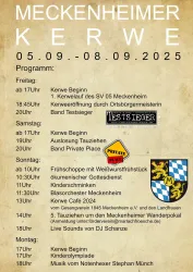 Meckenheimer Kerwe 2025 - Programm