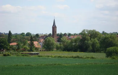 Blick auf Kapellen-Drusweiler (© No. 31 – Bed & Breakfast im Rosengarten)