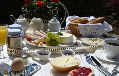 Frühstücksvariation (© No. 31 – Bed & Breakfast im Rosengarten)