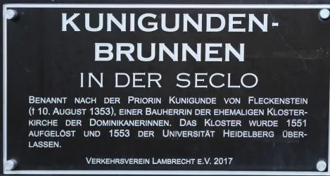 Infotafel Kunigundenbrunnen - Stadt Lambrecht