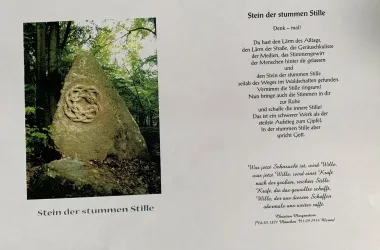 Infotafel Stein der stummen Stille - Lambrecht