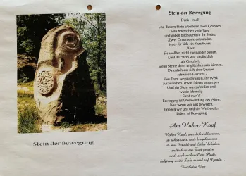 Infotafel-Stein der Bewegung-Lambrecht (Pfalz)