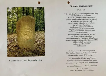 Infotafel-Stein des Gleichgewichtes-Lambrecht