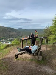 Aussicht Wildsaukopf - Picknick Wellenliegen