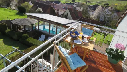 Balkon Hortensie