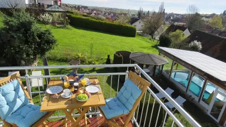 Balkon Hortensie