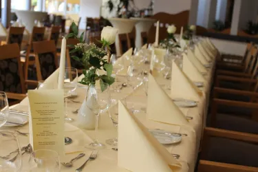 Gedeckte Tafel (© Stadtgarten-Restaurant Germersheim)