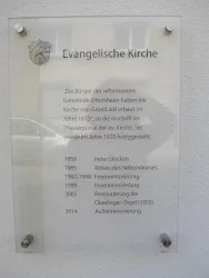 Ev Kirche Ottersheim Infotafel