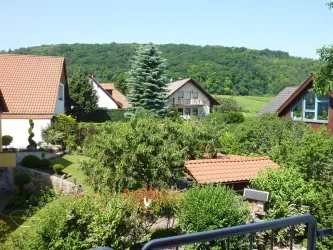 Blick vom Balkon Westseite (© Erika Thurau)