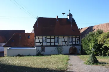 Das barocke Rathaus im Fachwerkstil.