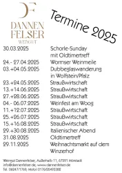 Plakat Veranstaltungen Weingut Dannenfelser (© Weingut Dannenfelser Mörstadt)