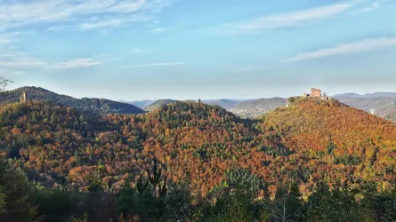 Ausblick vom Wettereck im Herbst