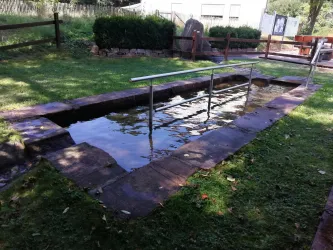 Das Kneippbecken in Leinsweiler...