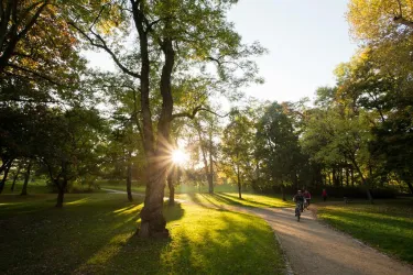 Pfrimmpark in Worms im Herbst (© Benrward Bertram)