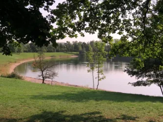 Blick auf den Herrnsheimer Badesee (© Foto: Heimatkreis Herrnsheim)