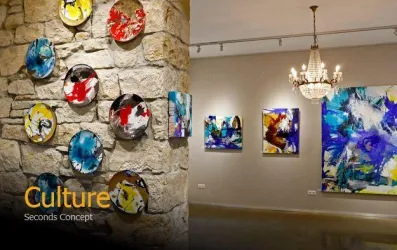 Second - Culture Wände mit Kunstwerken (© Second-Concept-Store)