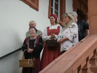 Stadtführung 2, Treppe neben hist. Rathaus (© Urlaubsregion Freinsheim - Hr. Dörr)