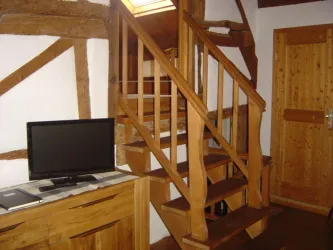 Aufgang zum 2. Schlafzimmer (© Fewo Am Pulverturm)