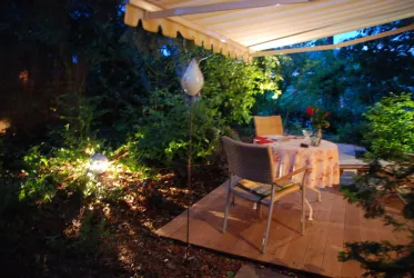 Terrasse bei Nacht