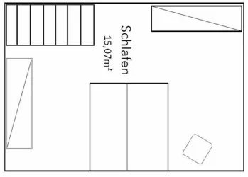 Mohn Schlafzimmer obere Etage
