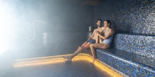 Dampfad im Thermalbadbereich